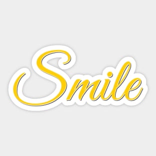 Smile Let your smile change the world Let Your Smile Change The World Sticker
